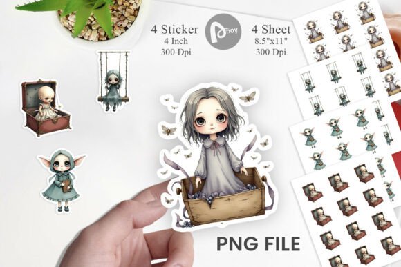Download Haunted Doll Spirits Sticker - Premium Bundle