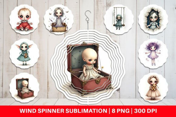 Download Wind Spinner Haunted Doll Spirits - Premium Resources